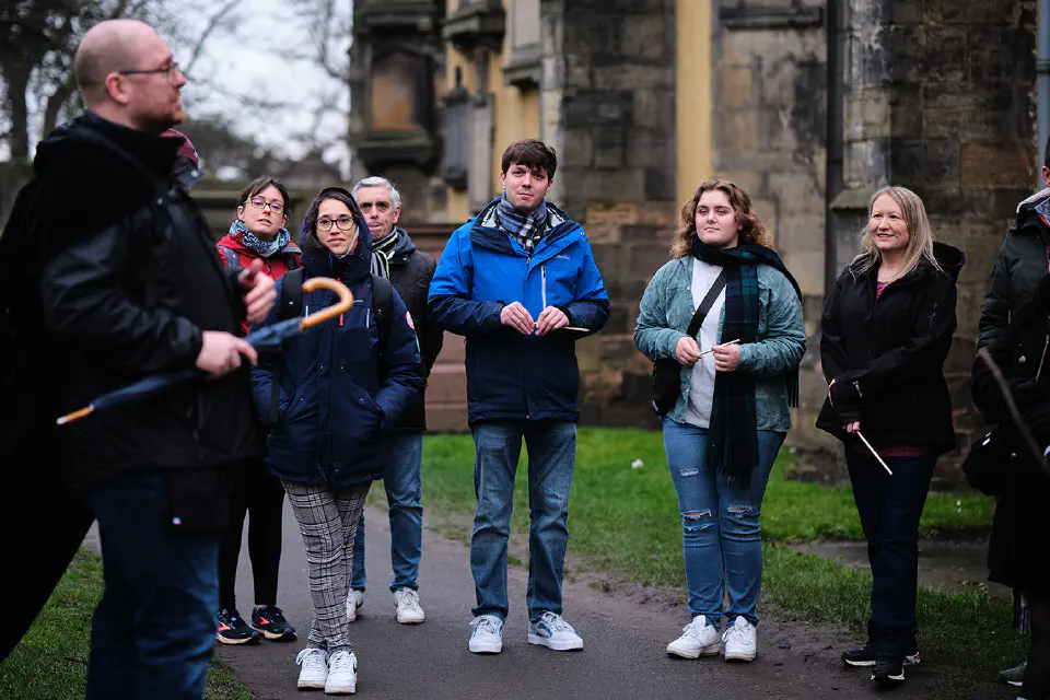  West Virginia University students study abroad during a trip to Edinburgh, Scotland. 